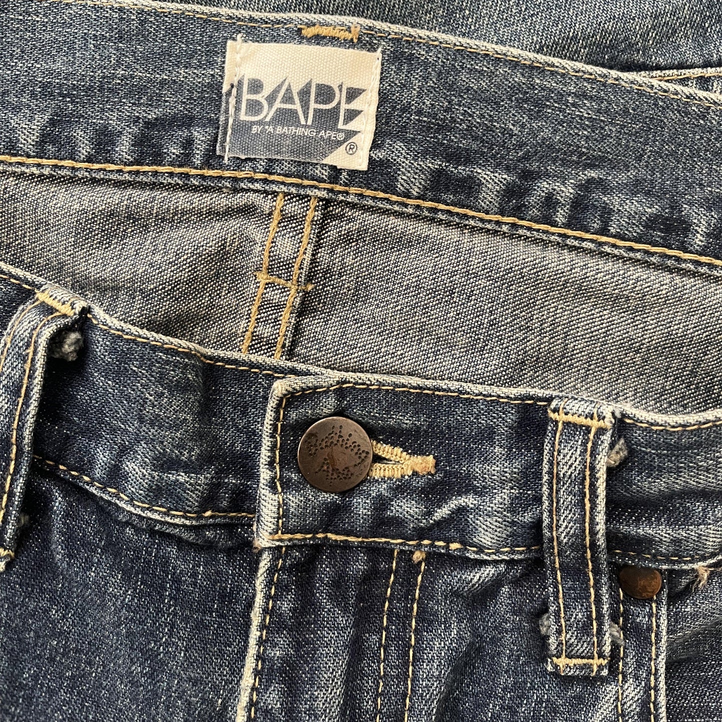 OG Bape Sad Face Jeans - Known Source