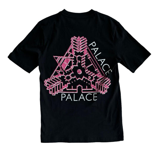 PALACE front and back black pink T-shirt tri-ferg - Known Source