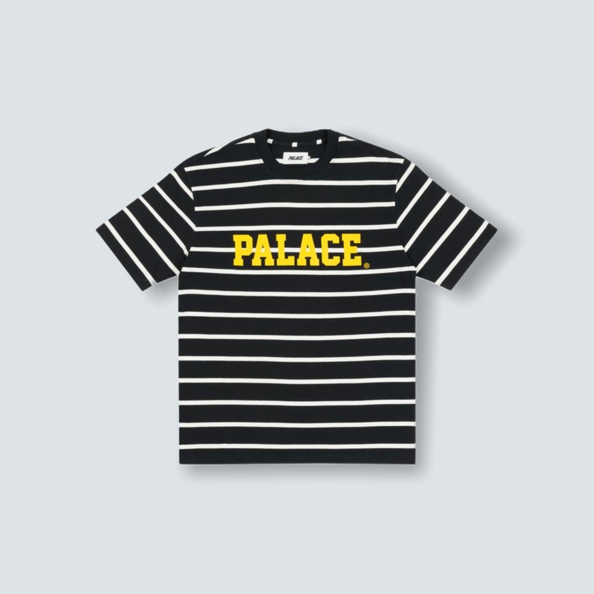 Palace stripe tee shirt popular