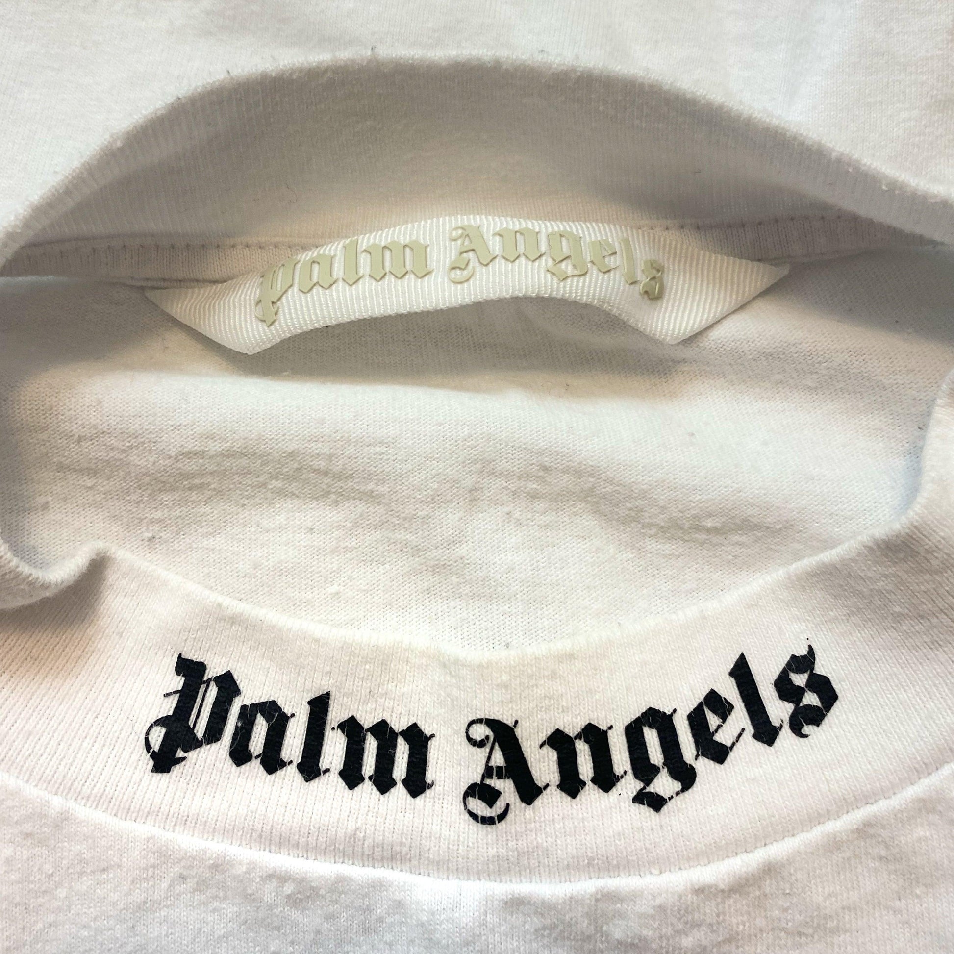 Palm Angels Oversized Short Sleeved T Shirt with Spell Out Arc Logo - Known Source