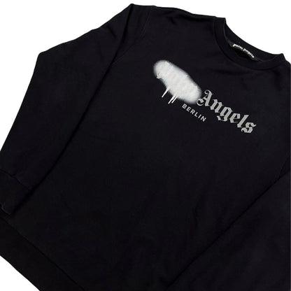Palm Angels Spray ‘Berlin’ Pullover Oversized Sweatshirt Jumper - Known Source