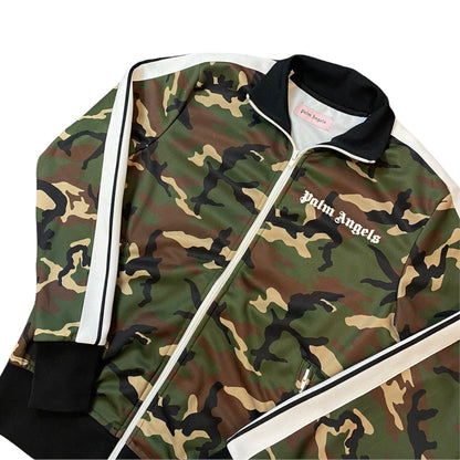 Palm Angels Zip Up Track Jacket in Camo - Known Source