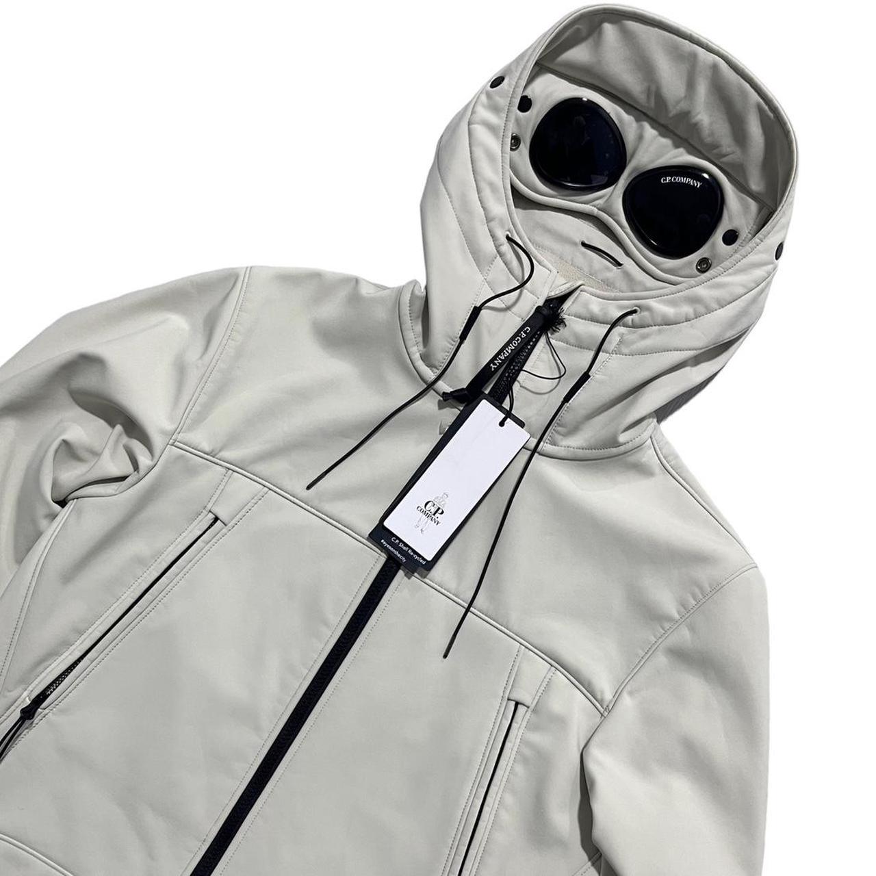 CP Company Cream Soft Shell Goggle Jacket - Known Source