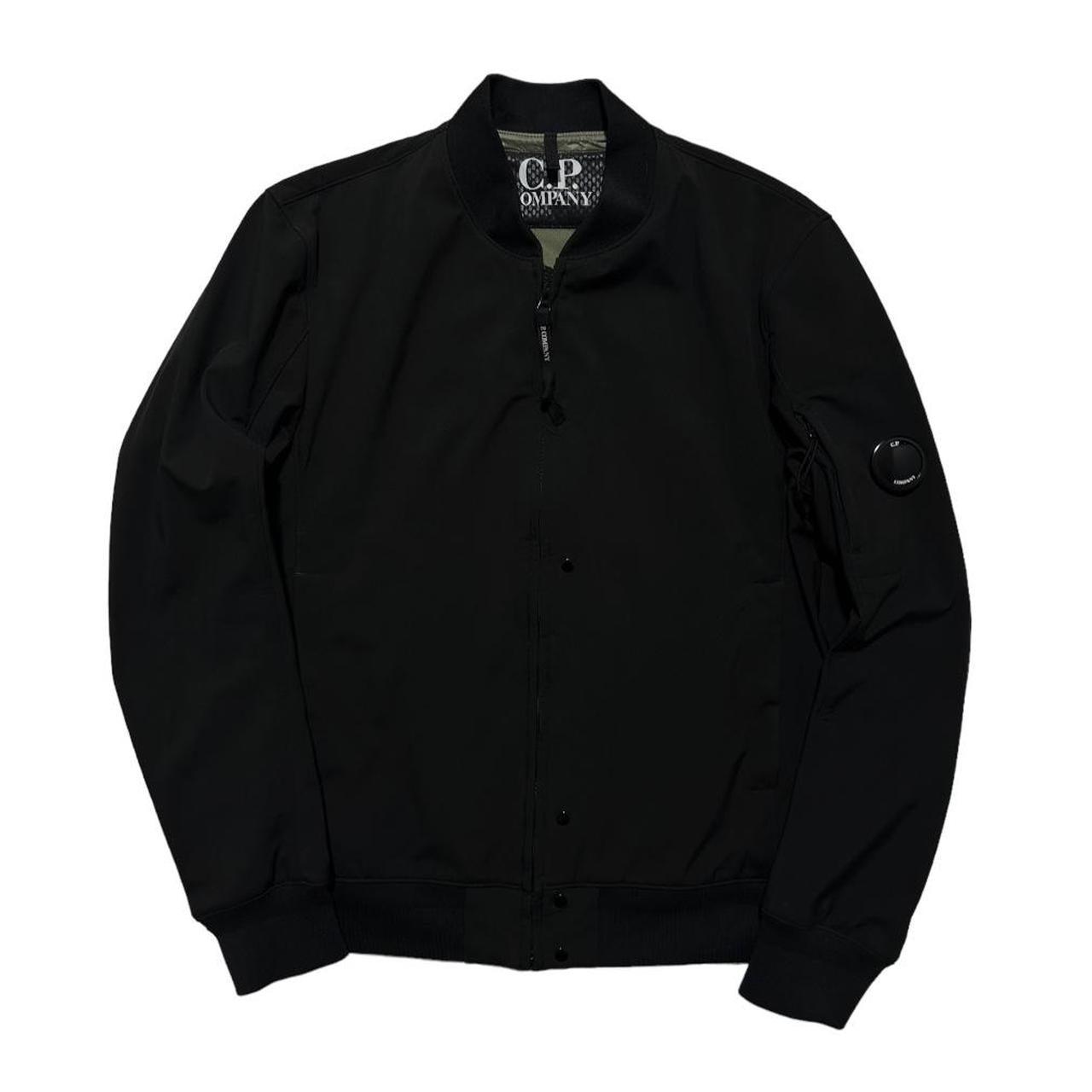 CP Company Soft Shell Black Bomber Jacket - Known Source