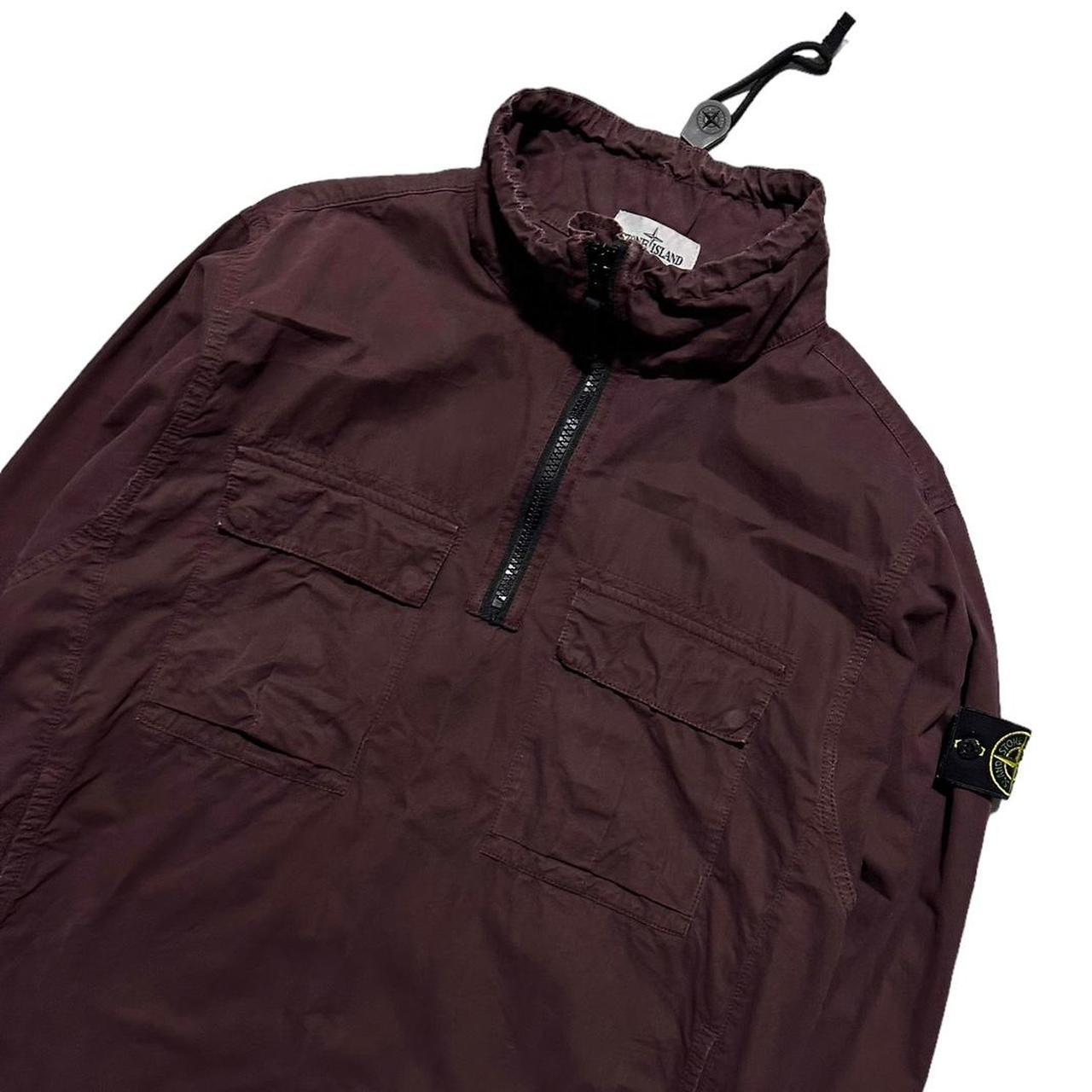 Stone Island Purple Pullover Canvas Smock. jacket - Known Source