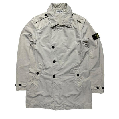 Stone Island David-TC Cream Trench Jacket - Known Source