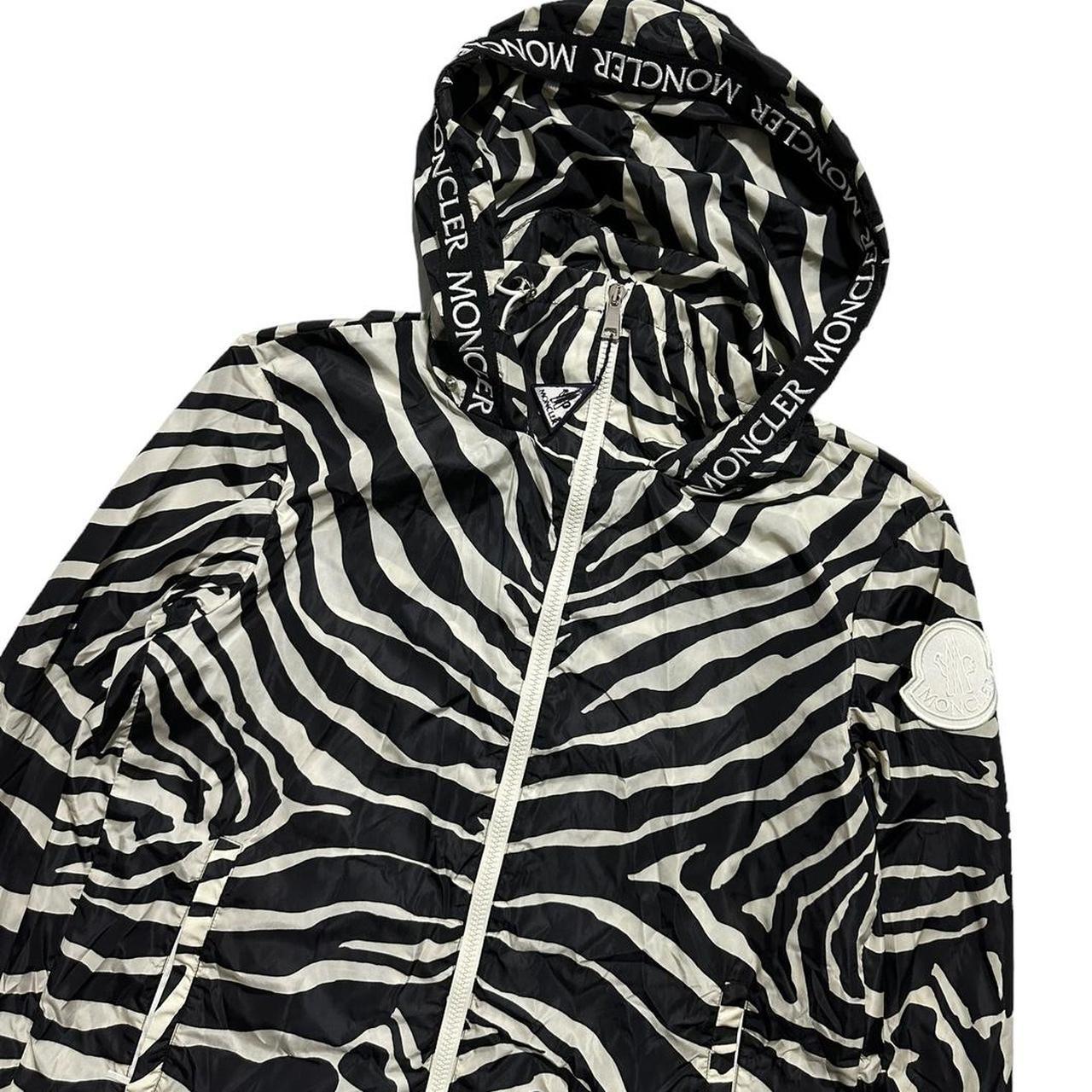 Moncler Pomme Zebra Print Lightweight Jacket - Known Source