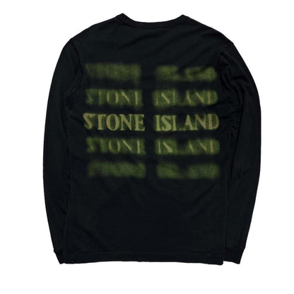 Stone Island Blur Logo Long Sleeve Top - Known Source
