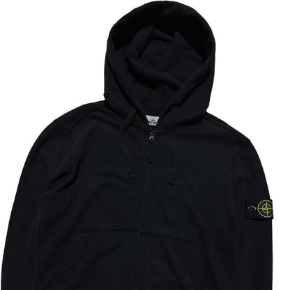 Stone Island Black Full Zip Hoodie - Known Source