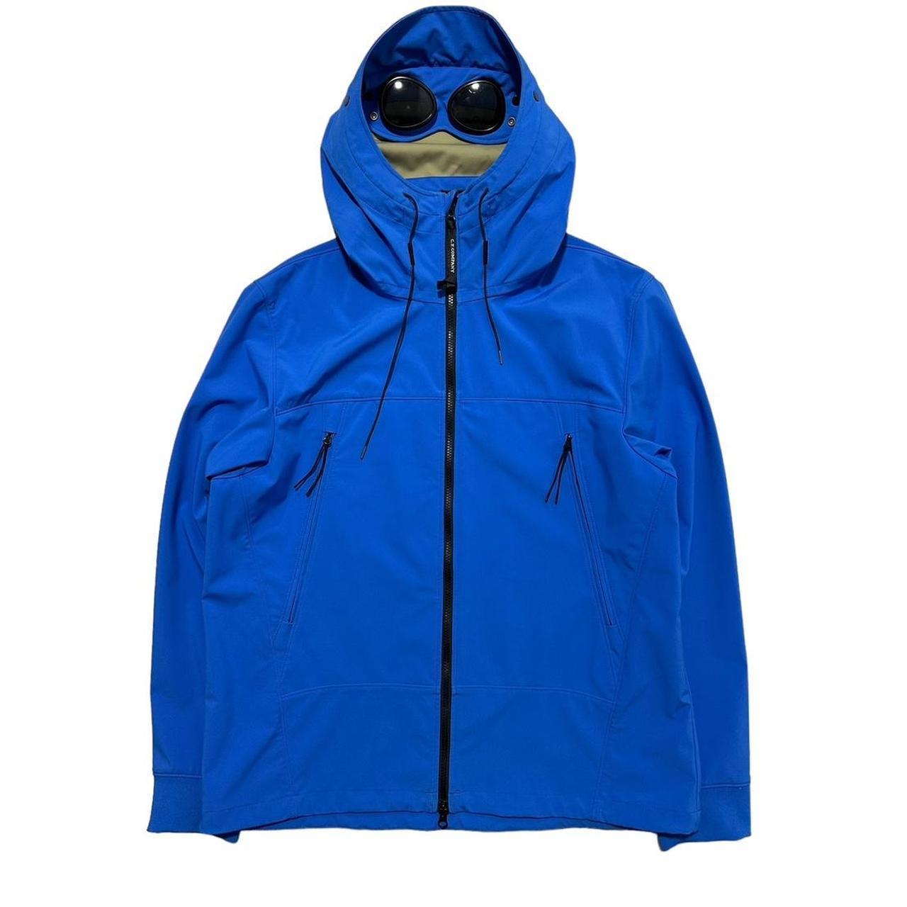 CP Company Blue Soft Shell Goggle Jacket - Known Source