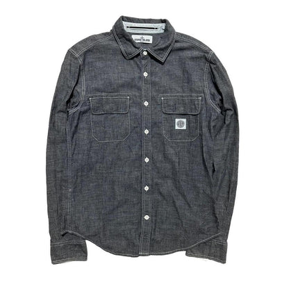 Stone Island Grey Button Up Shirt - Known Source