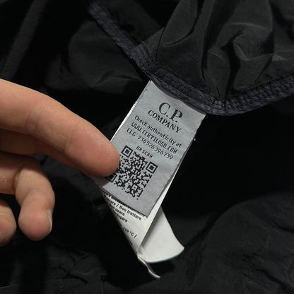 CP Company Black Nylon Quarter Zip Pullover