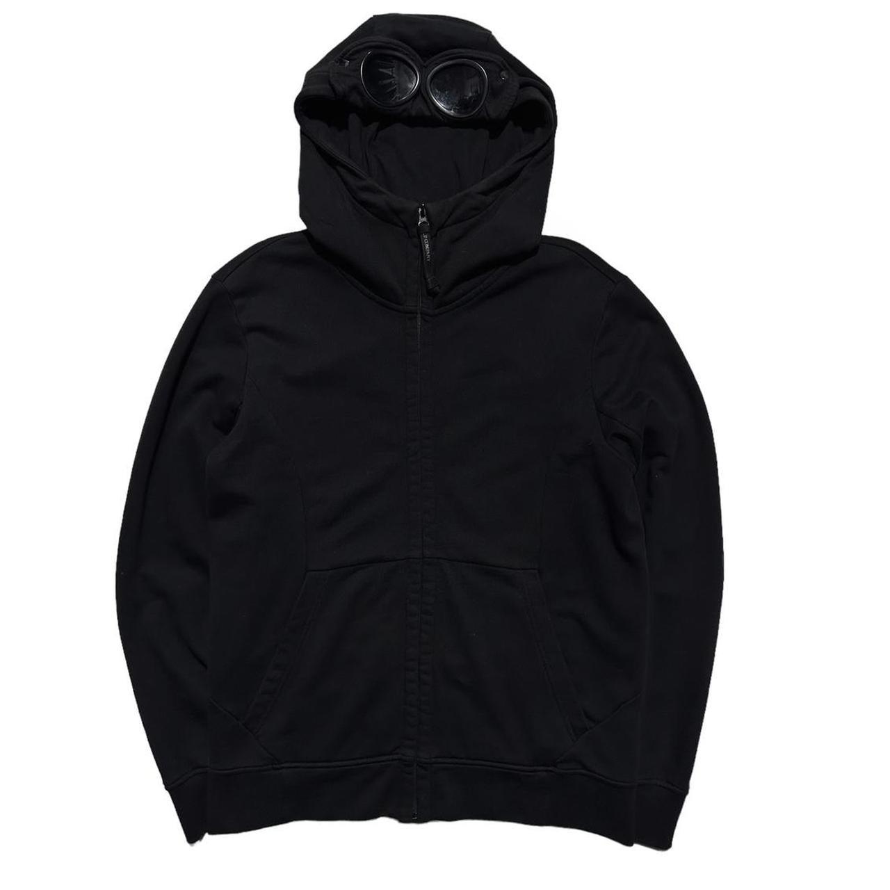 CP Company Black Full Zip Goggle Hoodie - Known Source
