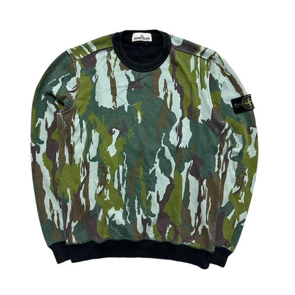 Stone Island Flowing Camo Pullover Crewneck - Known Source