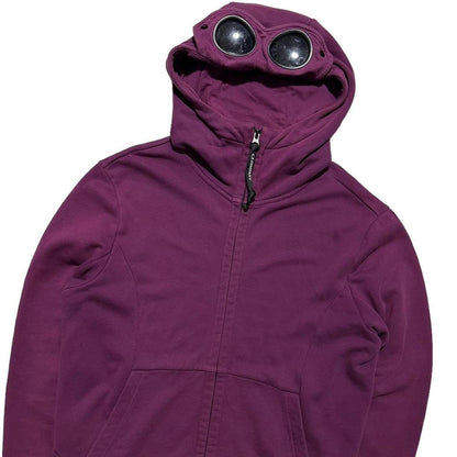 CP Company Purple Full Zip Goggle Hoodie - Known Source
