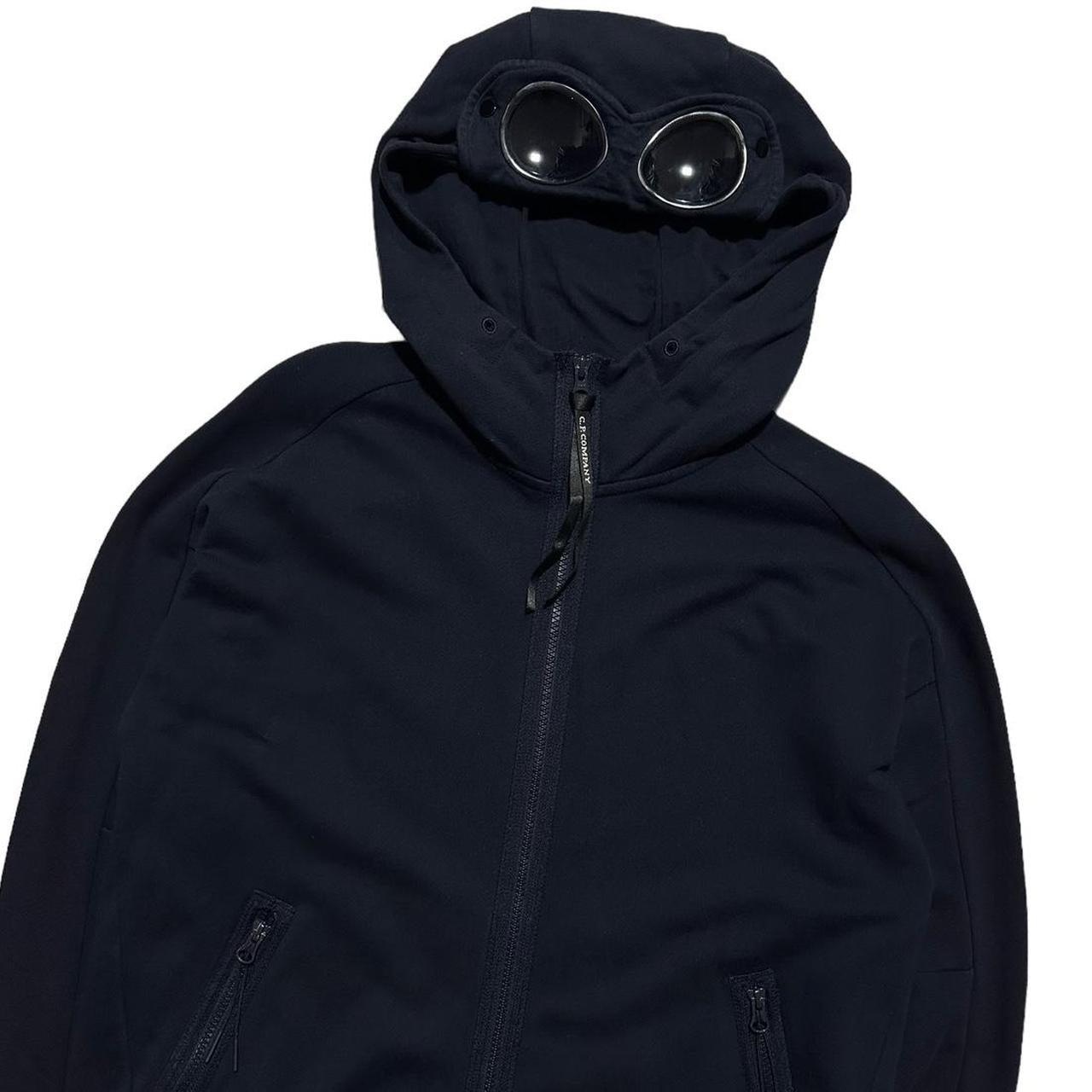 CP Company Navy Full Zip Goggle Hoodie - Known Source