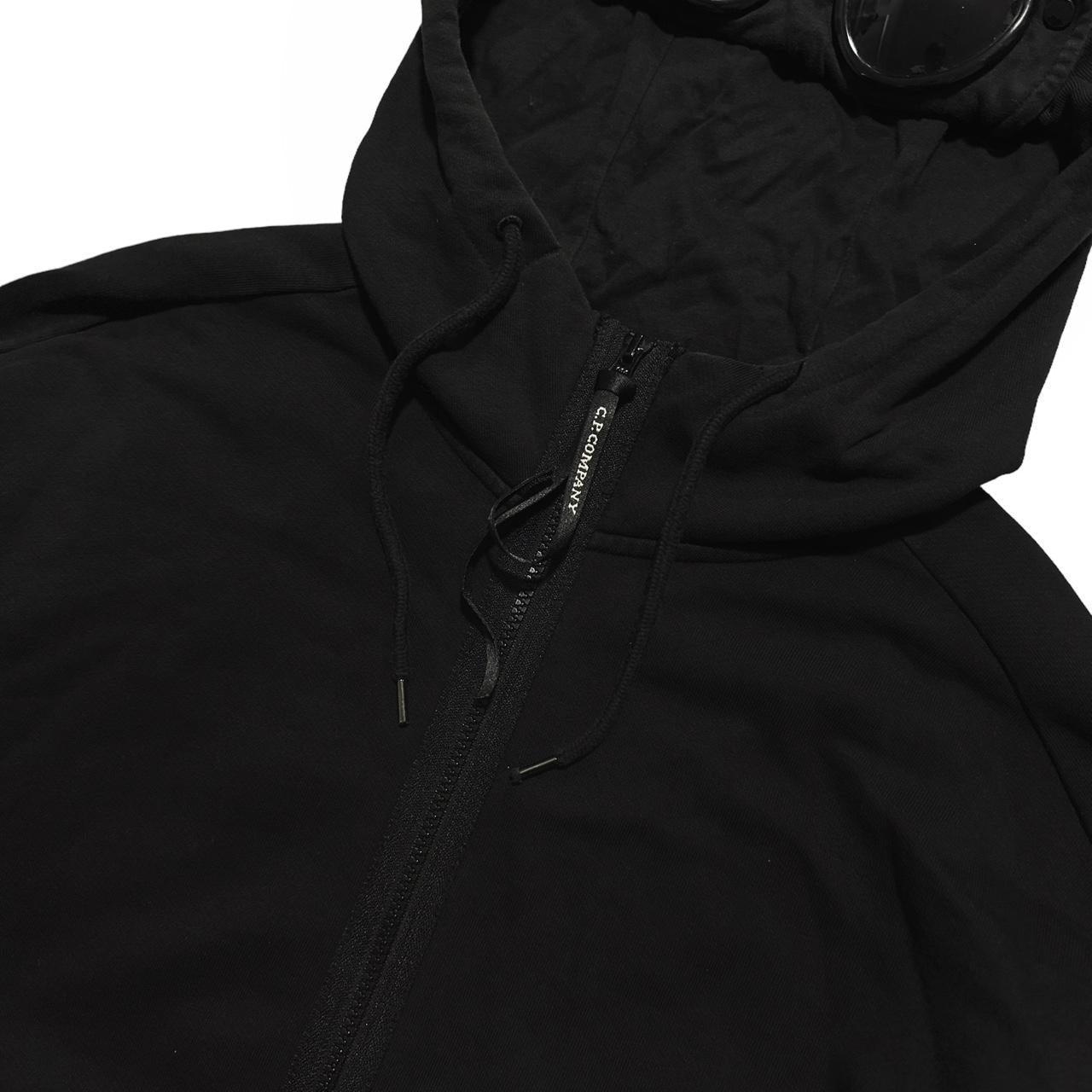 CP Company Black Full Zip Goggle Hoodie - Known Source