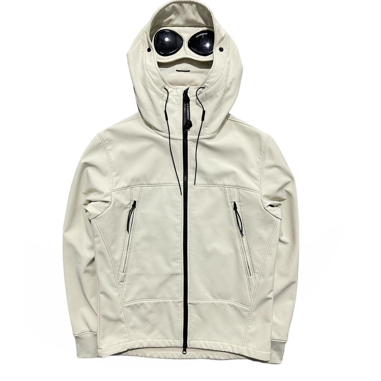 CP Company Cream Soft Shell Goggle Jacket - Known Source