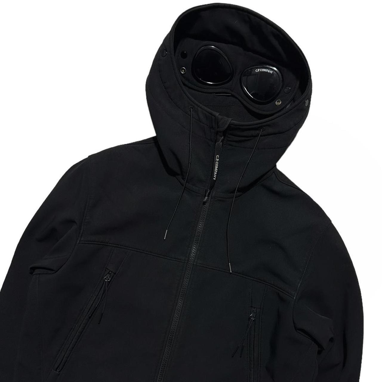 CP Company Black Soft Shell Goggle Jacket - Known Source