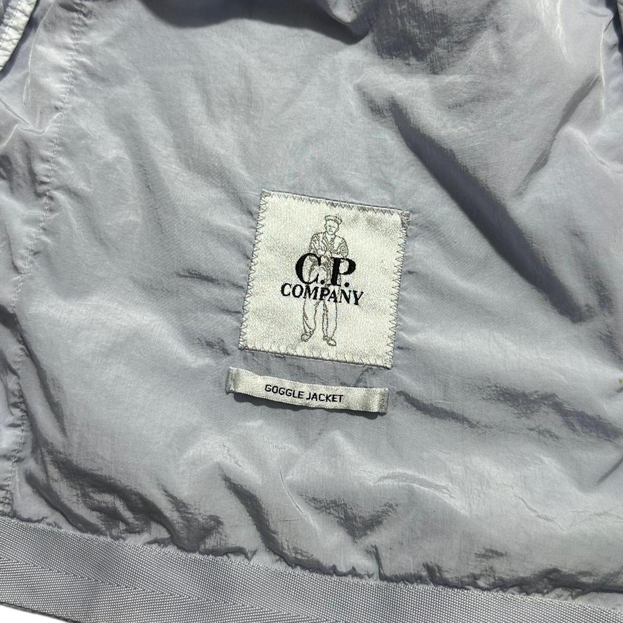 CP Company Chrome Ice Blue Nylon Goggle Jacket - Known Source