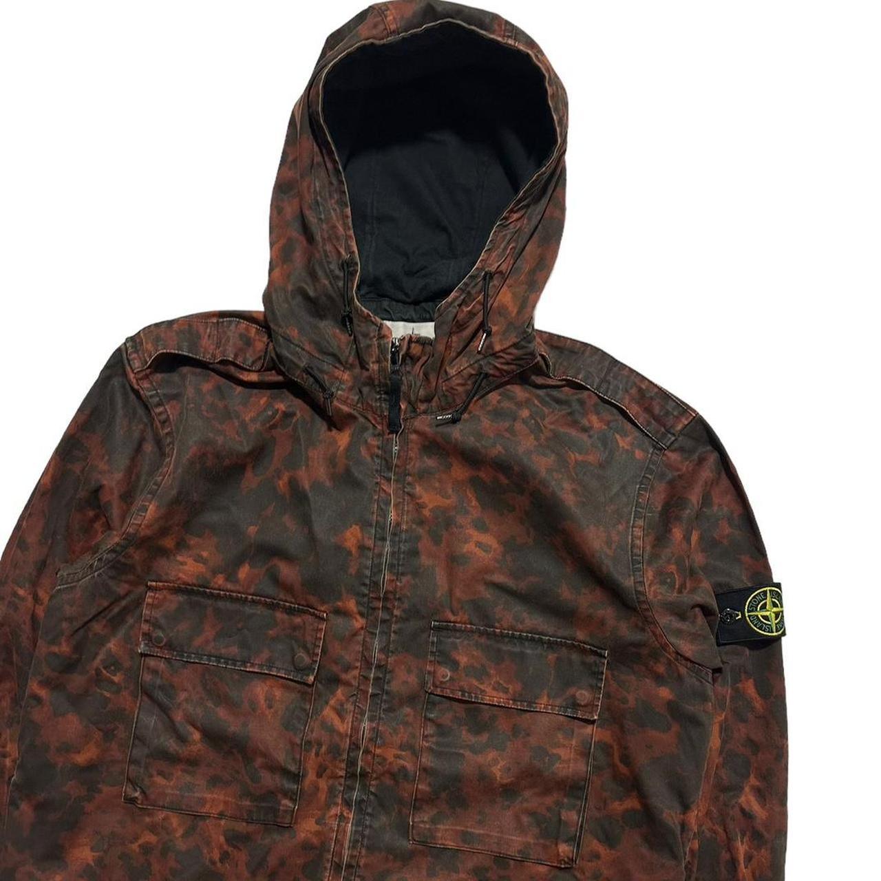 Stone Island Red Tortoise Camo Hooded Jacket - Known Source