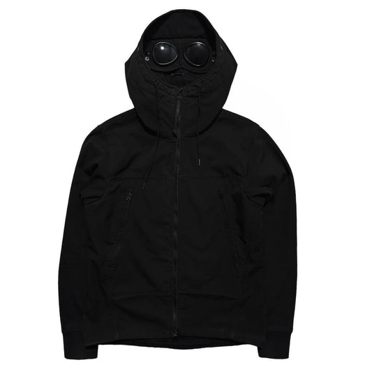 CP Company Black Soft Shell Goggle Jacket - Known Source