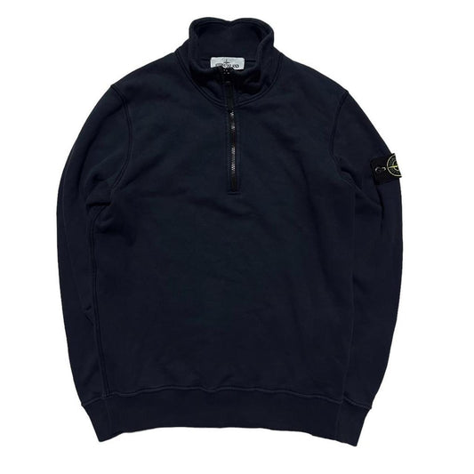 Stone Island Blue Quarter Zip Pullover - Known Source