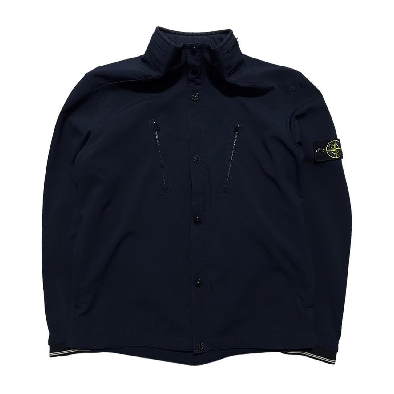 Stone Island Navy Soft Shell-R Jacket - Known Source