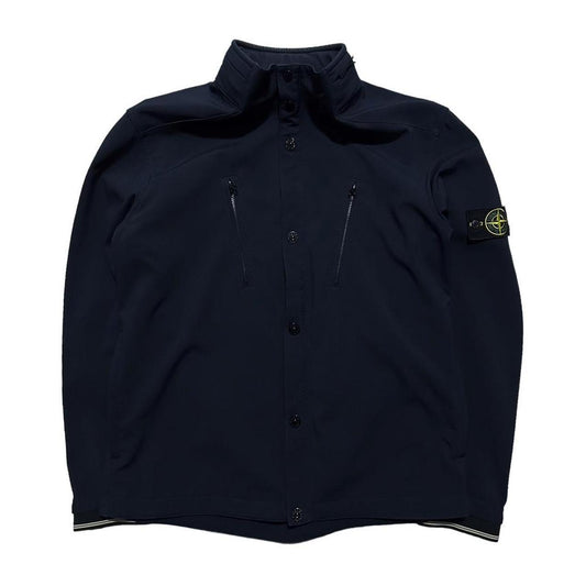 Stone Island Navy Soft Shell-R Jacket - Known Source