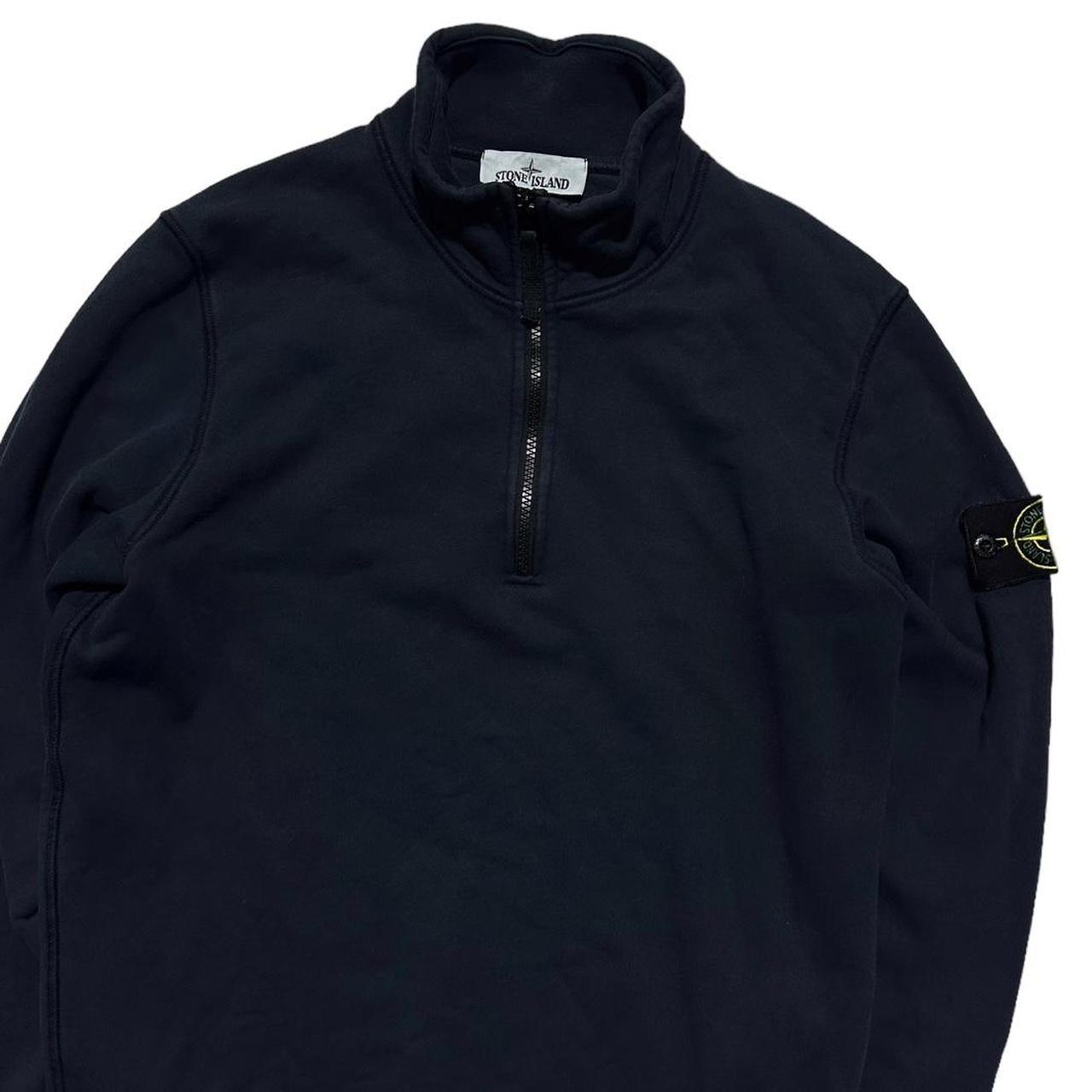 Stone Island Blue Quarter Zip Pullover - Known Source