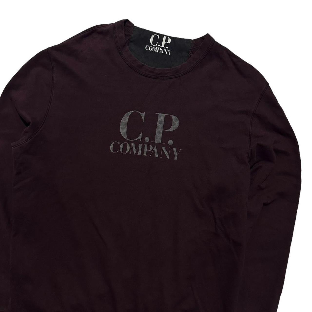 CP Company Burgundy Thin Pullover Crewneck