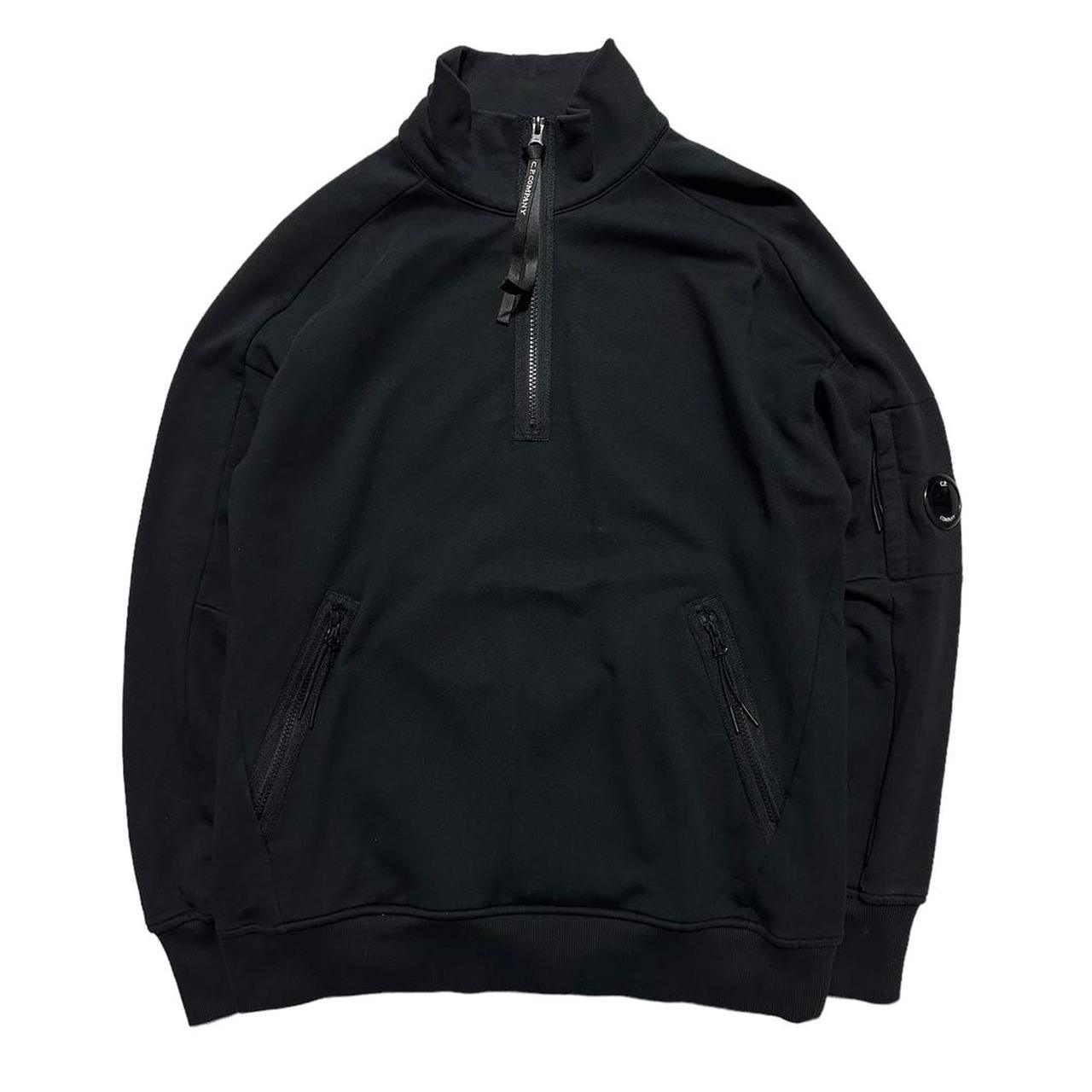 CP Company Black Quarter Zip Pullover - Known Source