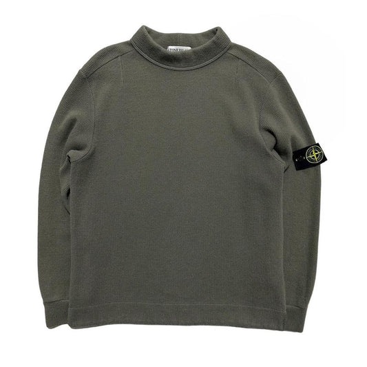 Stone Island A/W 2001 Ribbed Pullover Jumper - Known Source