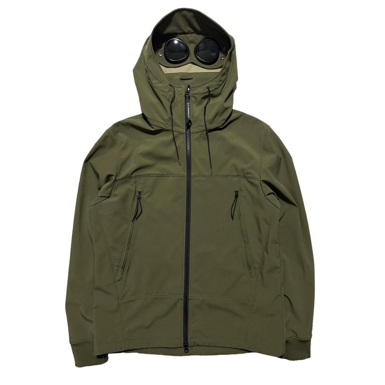 CP Company Khaki Soft Shell Goggle Jacket - Known Source