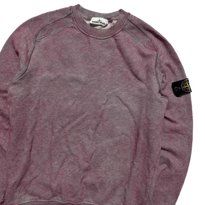 Stone Island Pink Dust Treatment Pullover Crewneck - Known Source