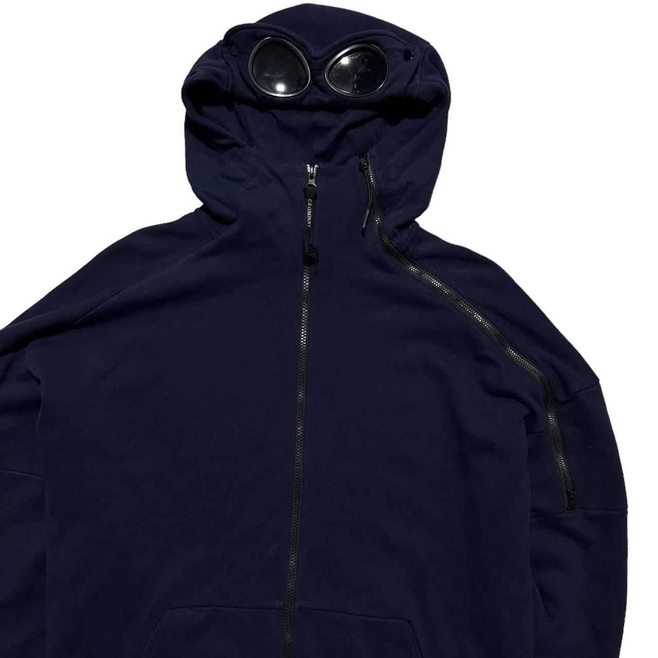 CP Company Navy Goggle Hoodie - Known Source