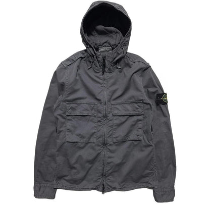 Stone Island Grey Canvas Hooded Jacket - Known Source