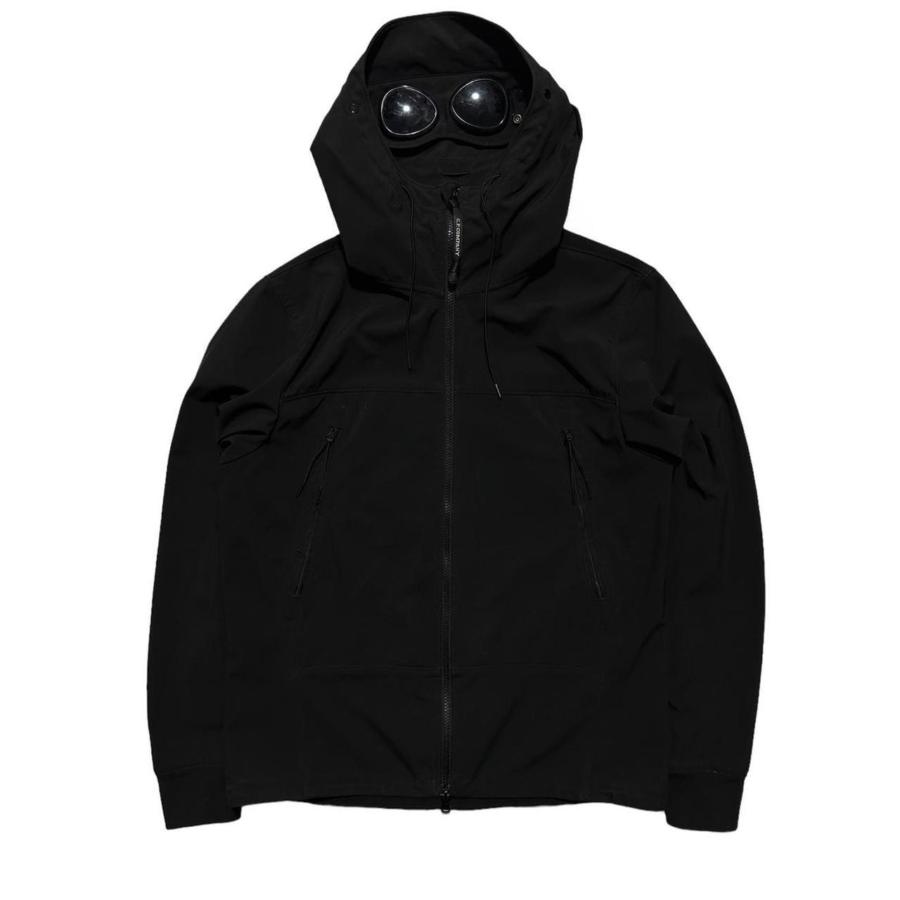 CP Company Black Soft Shell Goggle Jacket - Known Source