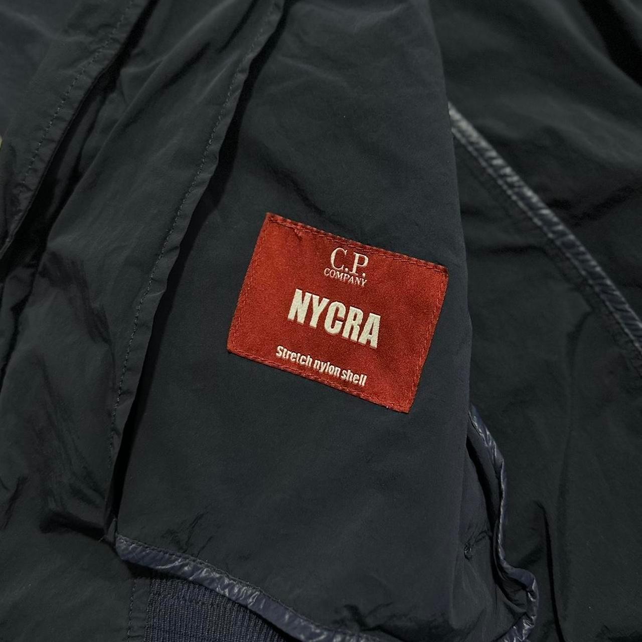 CP Company Dark Blue Nycra Nylon Big Lens Bomber Jacket - Known Source