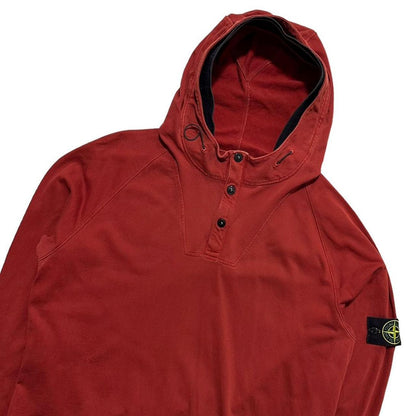 Stone Island Red Quarter Zip Up Pullover - Known Source