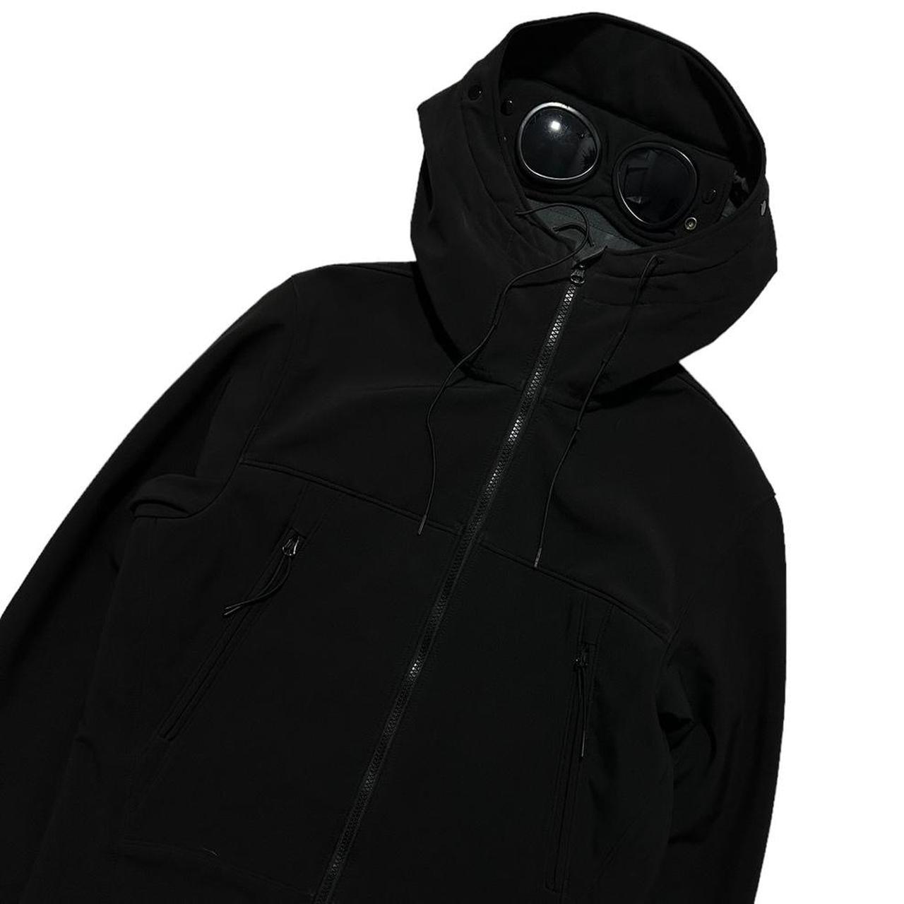 CP Company Black Soft Shell Goggle Jacket - Known Source