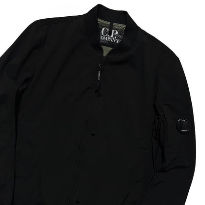 CP Company Soft Shell Black Bomber Jacket - Known Source