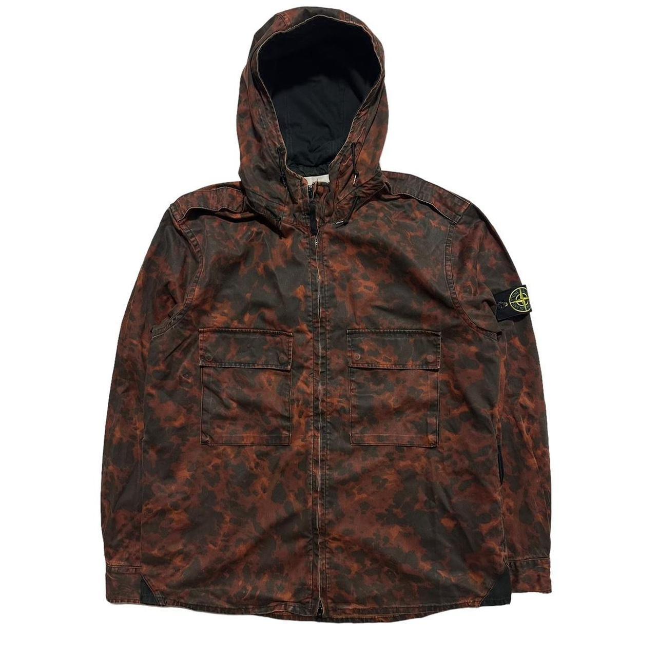 Stone Island Red Tortoise Camo Hooded Jacket - Known Source