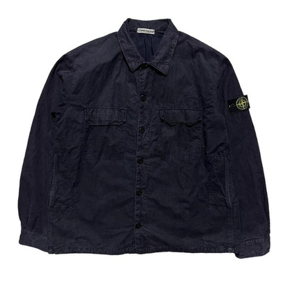 Stone Island Brushed Cotton Double Pocket Overshirt - Known Source