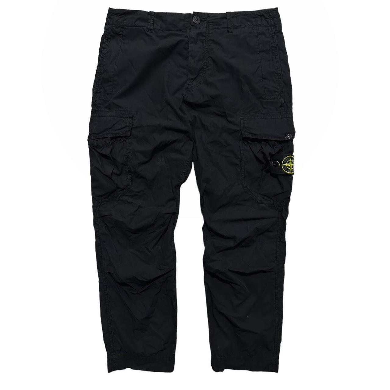 Stone Island Black Cropped Combat Cargos - Known Source