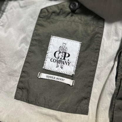 CP Company Green Chrome Nylon Goggle Jacket - Known Source