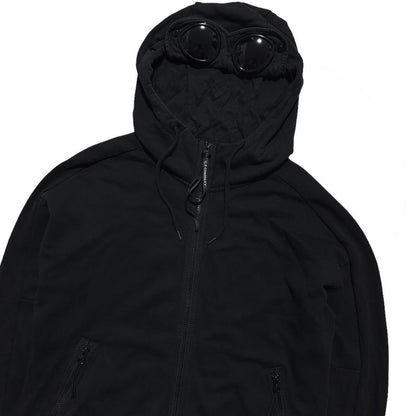 CP Company Black Full Zip Goggle Hoodie - Known Source