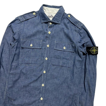 Stone Island Double Pocket Chambray Shirt - Known Source