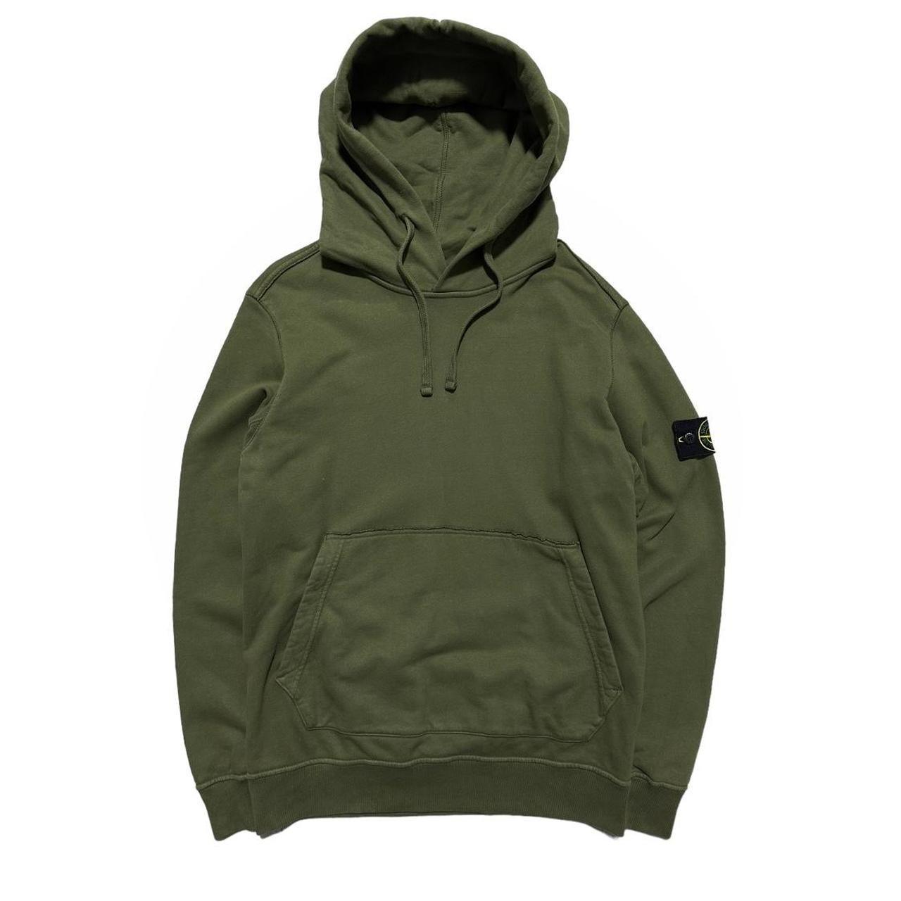 Stone Island Green Pullover Hoodie - Known Source