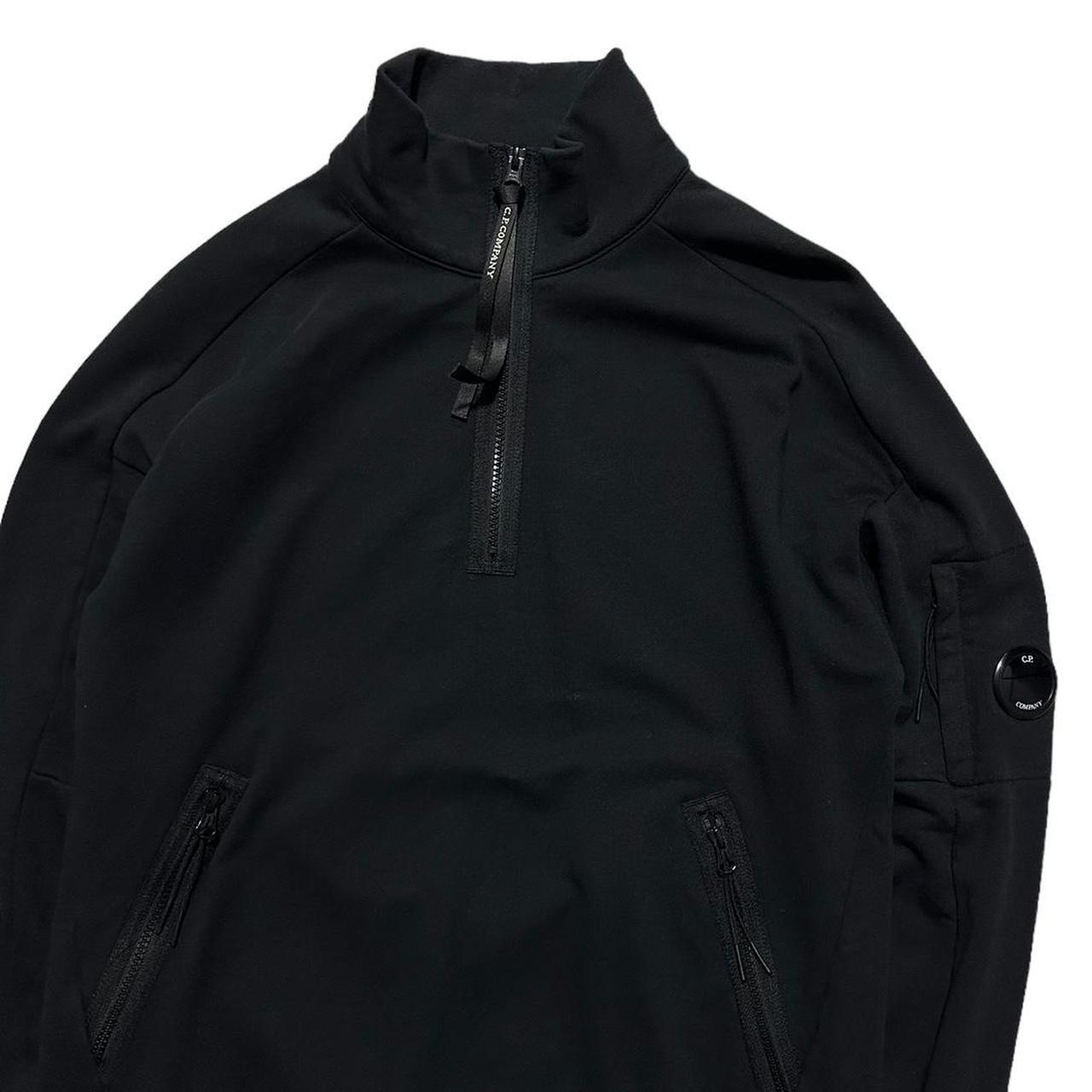 CP Company Black Quarter Zip Pullover - Known Source